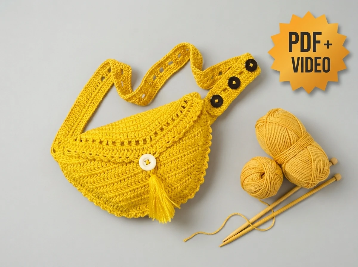 Vinta Crochet Fanny Pack crochet bag pattern