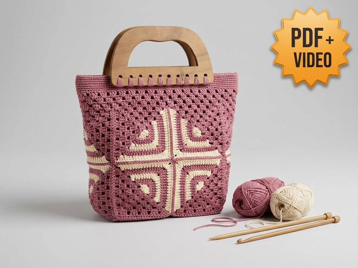 Granny Square Crochet Bag crochet bag pattern