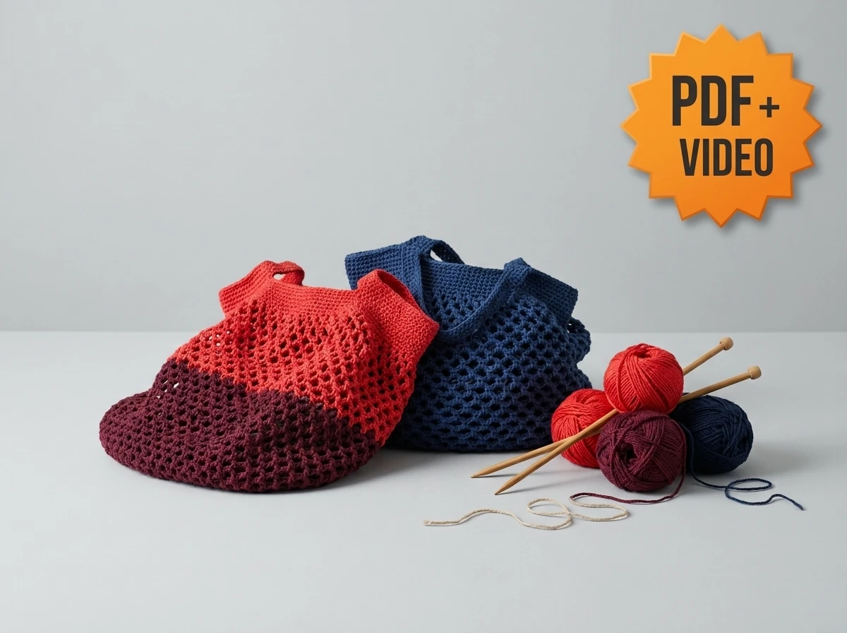 Large Crochet Market Bag crochet bag pattern
